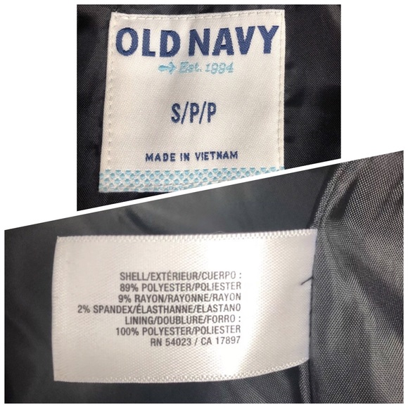 Old Navy Double-Breasted Gray Jacket/ Coat - Picture 8 of 8